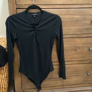 Who What Wear black ribbed bodysuit